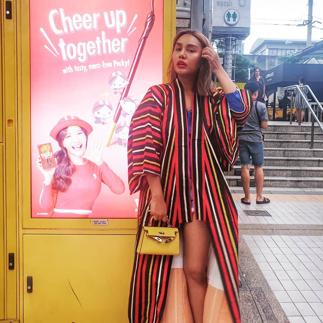 Customer wearing Sumo Vintage